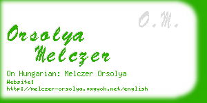 orsolya melczer business card